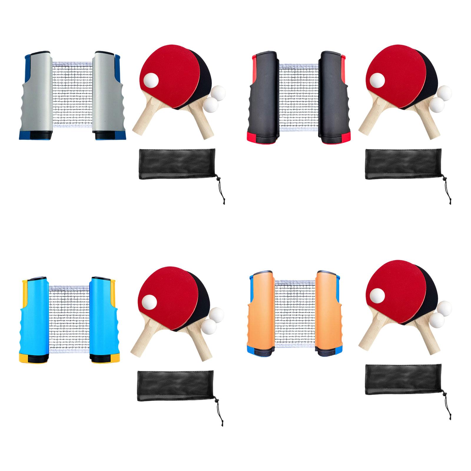 Table Tennis Net Set - Juego de Raquetas de Ping Pong