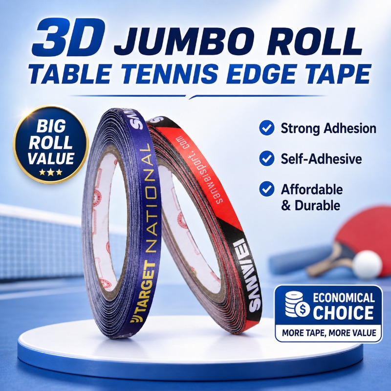 Table Tennis Backhand - Cinta protectora original Sanwei de fibra
