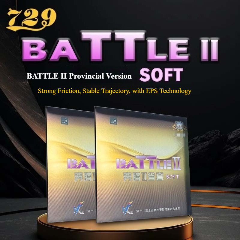 729 Friendship BATTLE 2 Goma d - Table Tennis Backhand reseña y precio